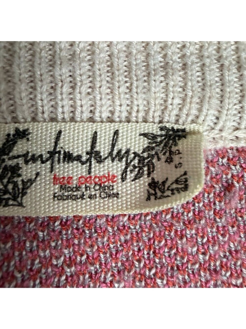 Free People Cocoa Kisses Sweater Wool Blend Fair Isle Heart Floral Sm Loungewear - Picture 6 of 8